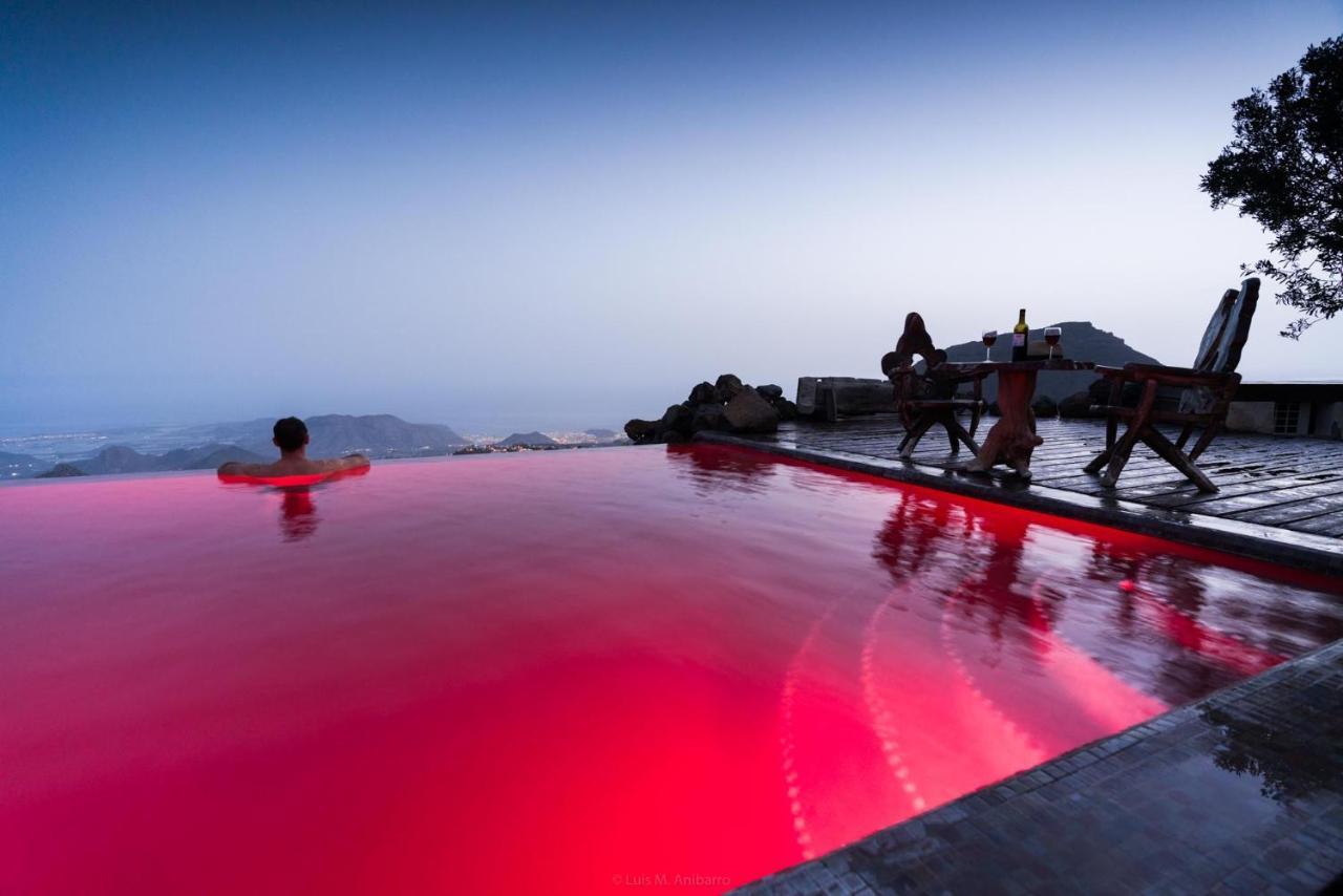 Historic Canarian House, Private Heated Infinity Pool, Bbq, Wifi + Panoramic Ocean Views Arona  Kültér fotó